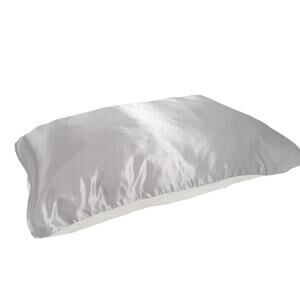 gray & white Silked Satin Pillow Sleeve standard size bedding